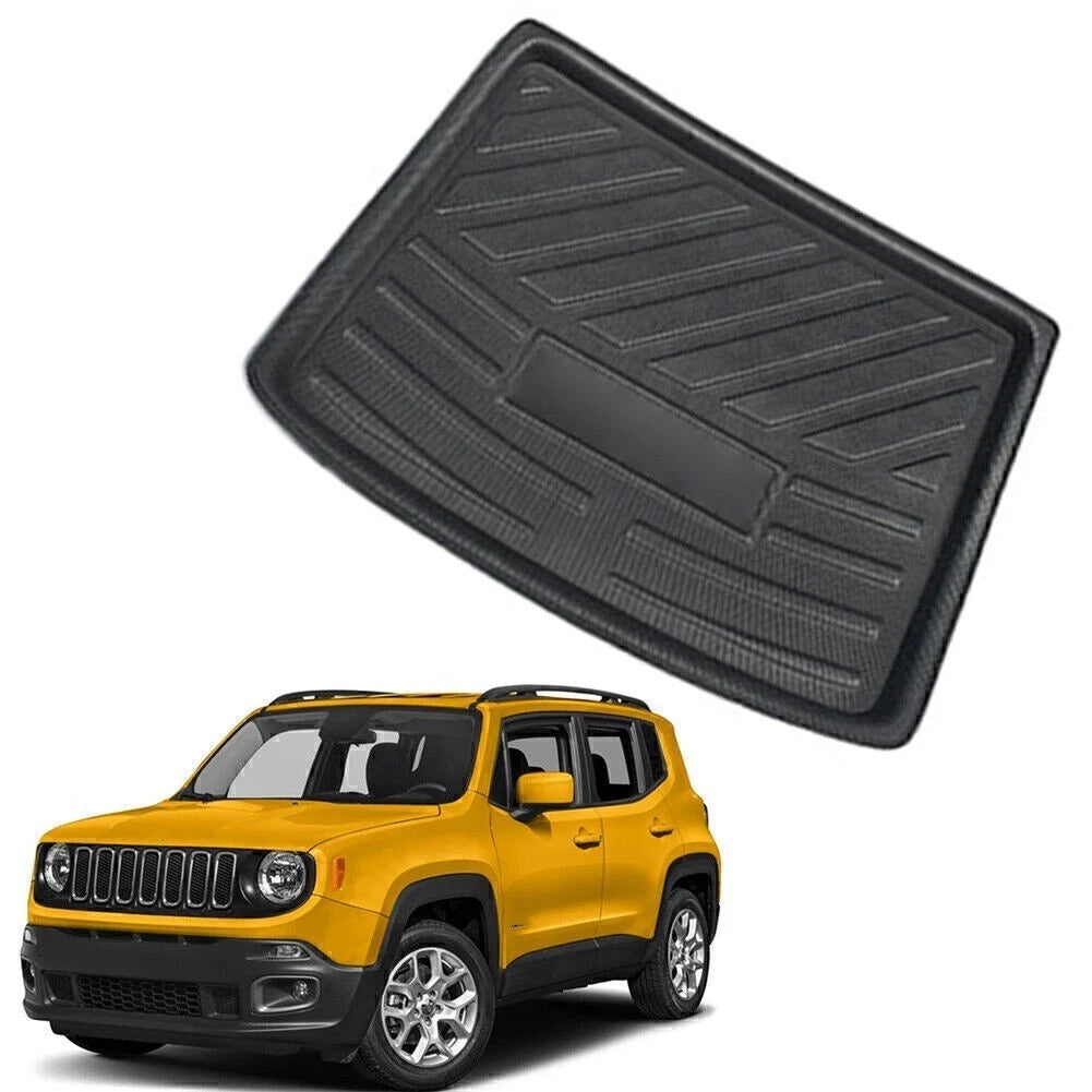 Cargo Liner for Jeep Renegade (2014–2019) Black Trunk Floor Mat Tray
