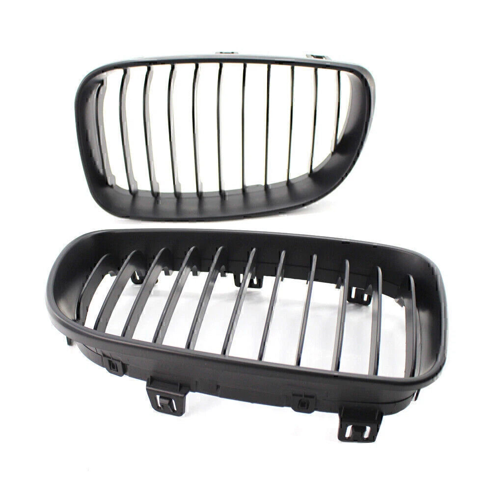 Front Kidney Grille Matte Black for BMW 1 Series E81 E82 E87 E88 (2007–2013)