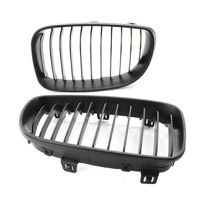 Front Kidney Grille Matte Black for BMW 1 Series E81 E82 E87 E88 (2007–2013)
