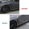2X Carbon Look Front Side Fender Vent Trim for Toyota GR86 Subaru BRZ (2022–2025)