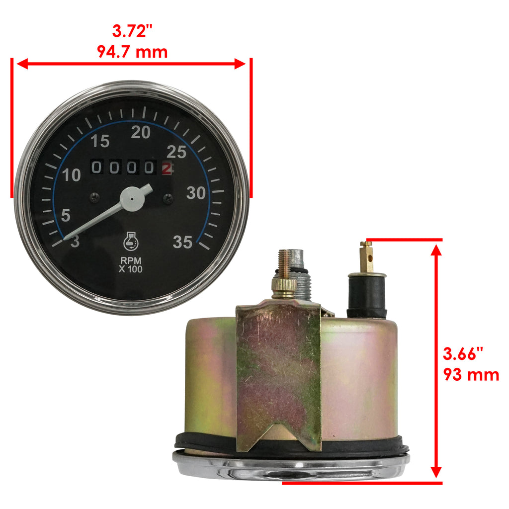 Tachometer Replacement Gauge for John Deere 332E 333E 250D 300D (2004–2008)