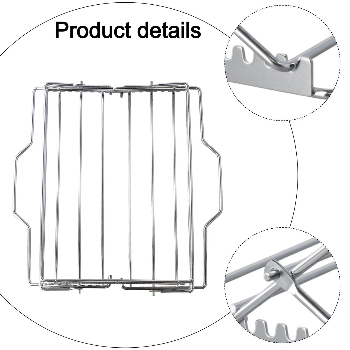 Adjustable Roast Rack for Campsite Cooking (Stainless Steel)