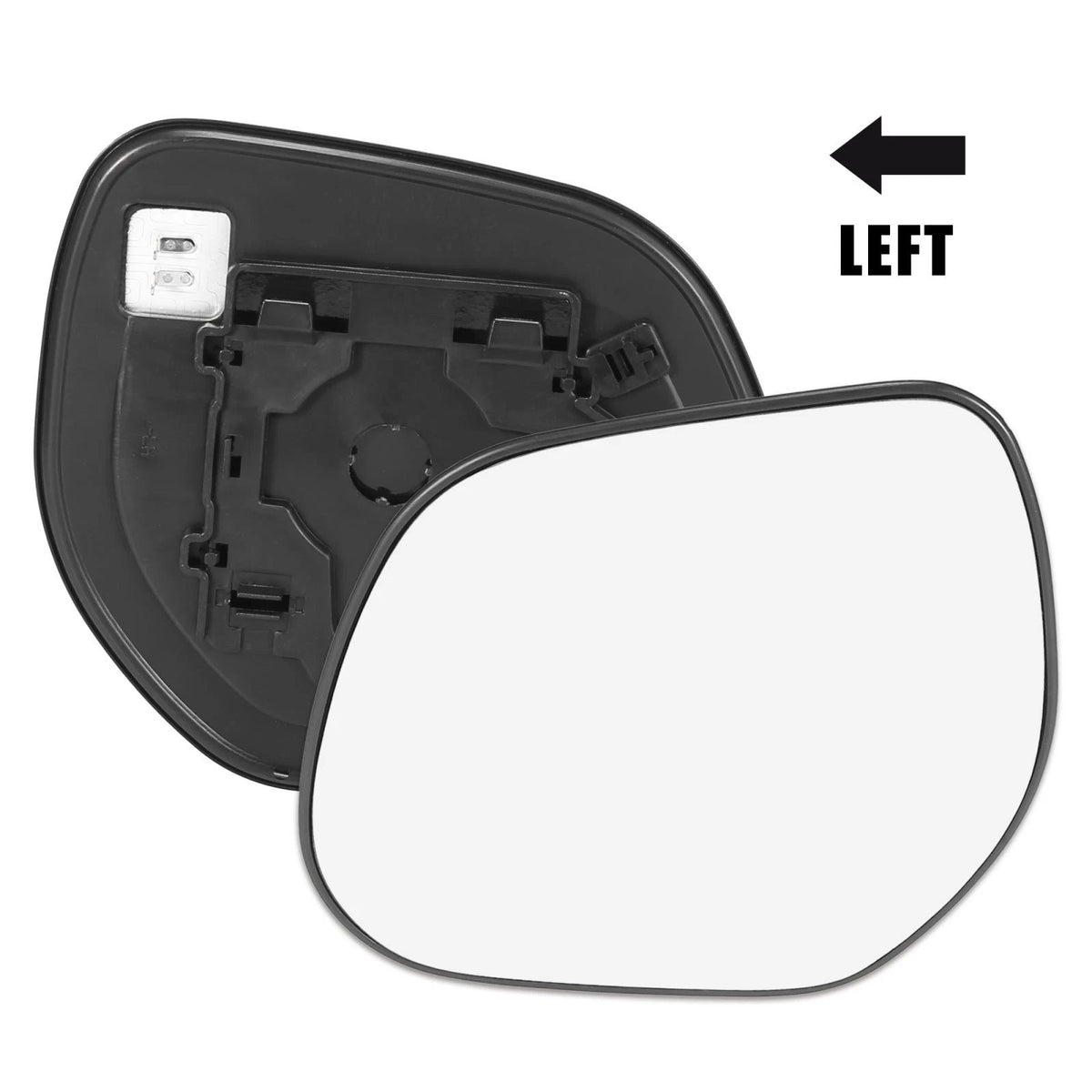 Left Side Heated Mirror Glass with Backing Plate for Mitsubishi Outlander (2014–2023)