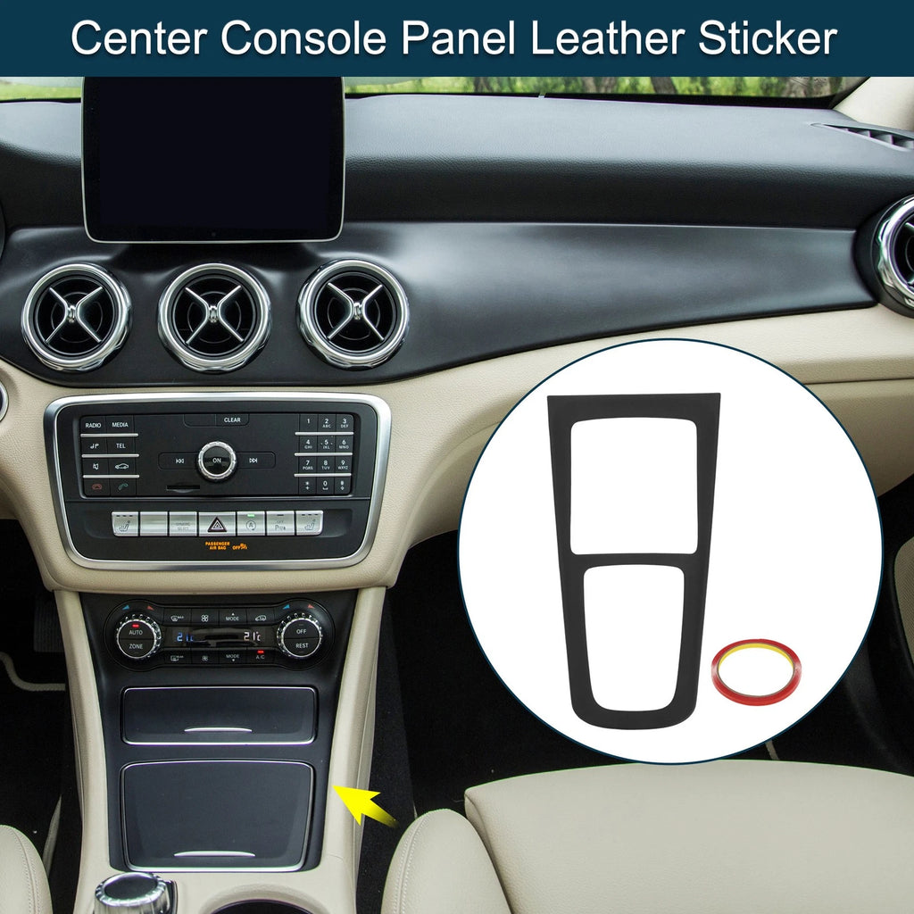 Center Console Panel Sticker Replacement Matte Black for Mercedes-Benz GLA (2020–2024)