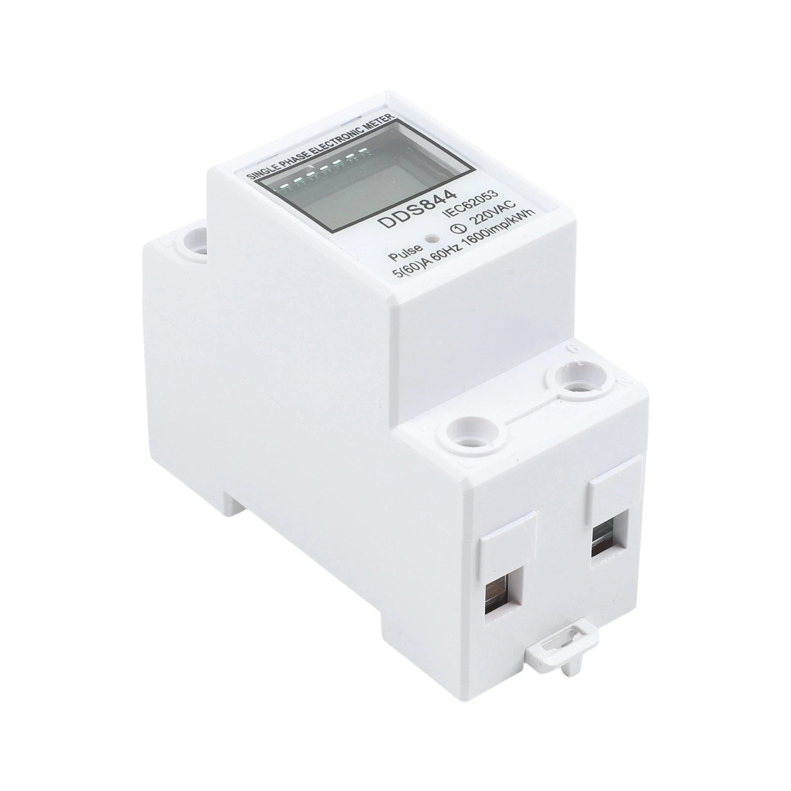 Compact Energy Meter with LCD Backlight Red LED Display for Automotive