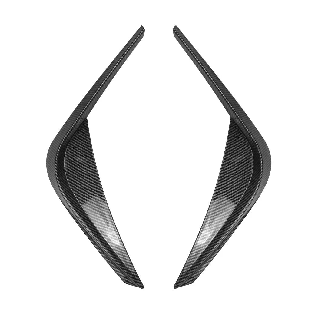 Carbon Look Front Bumper Side Fin Canards Splitter for BMW M3 M4 (2021–Present)