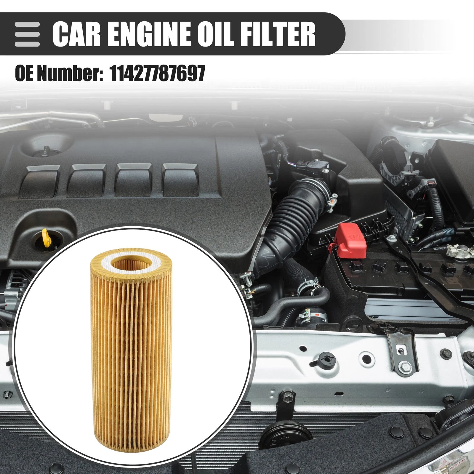 Engine Oil Filter with Gasket Set for BMW E46 318d 320d 330d (2000–2006)