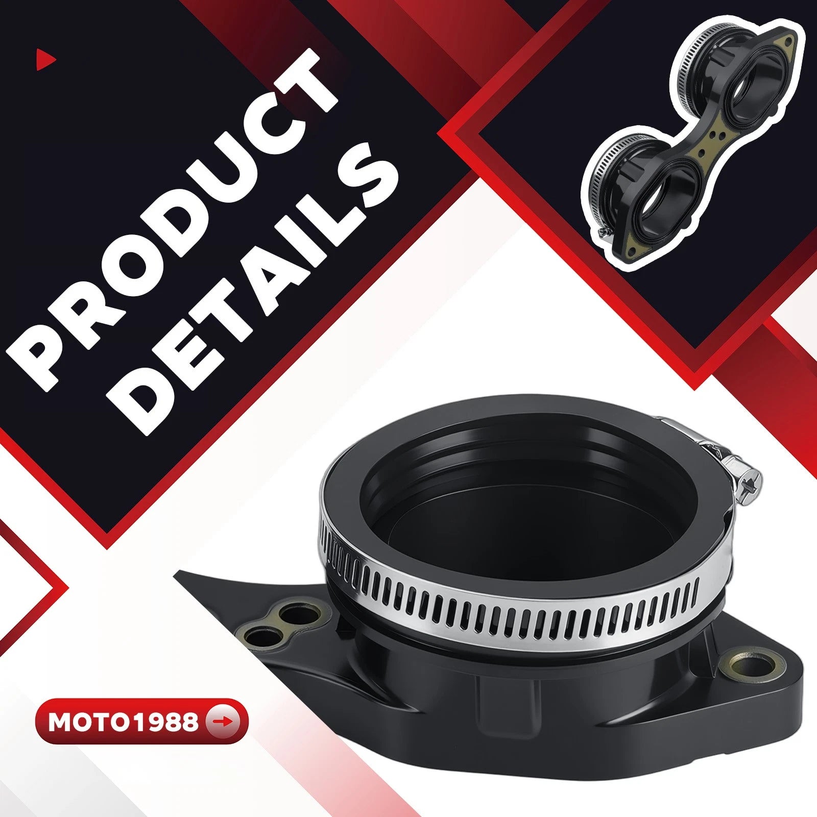 Throttle Body Adaptor 1205213 for Polaris General XP 1000 / XP 4 1000 (2021–2025)