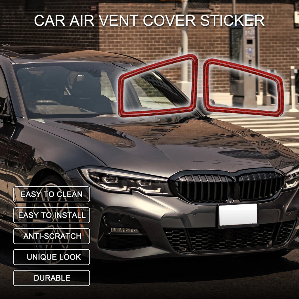 Air Vent Cover Sticker 1 Pair for BMW 3 Series E90 E92 E93 (2005–2012)
