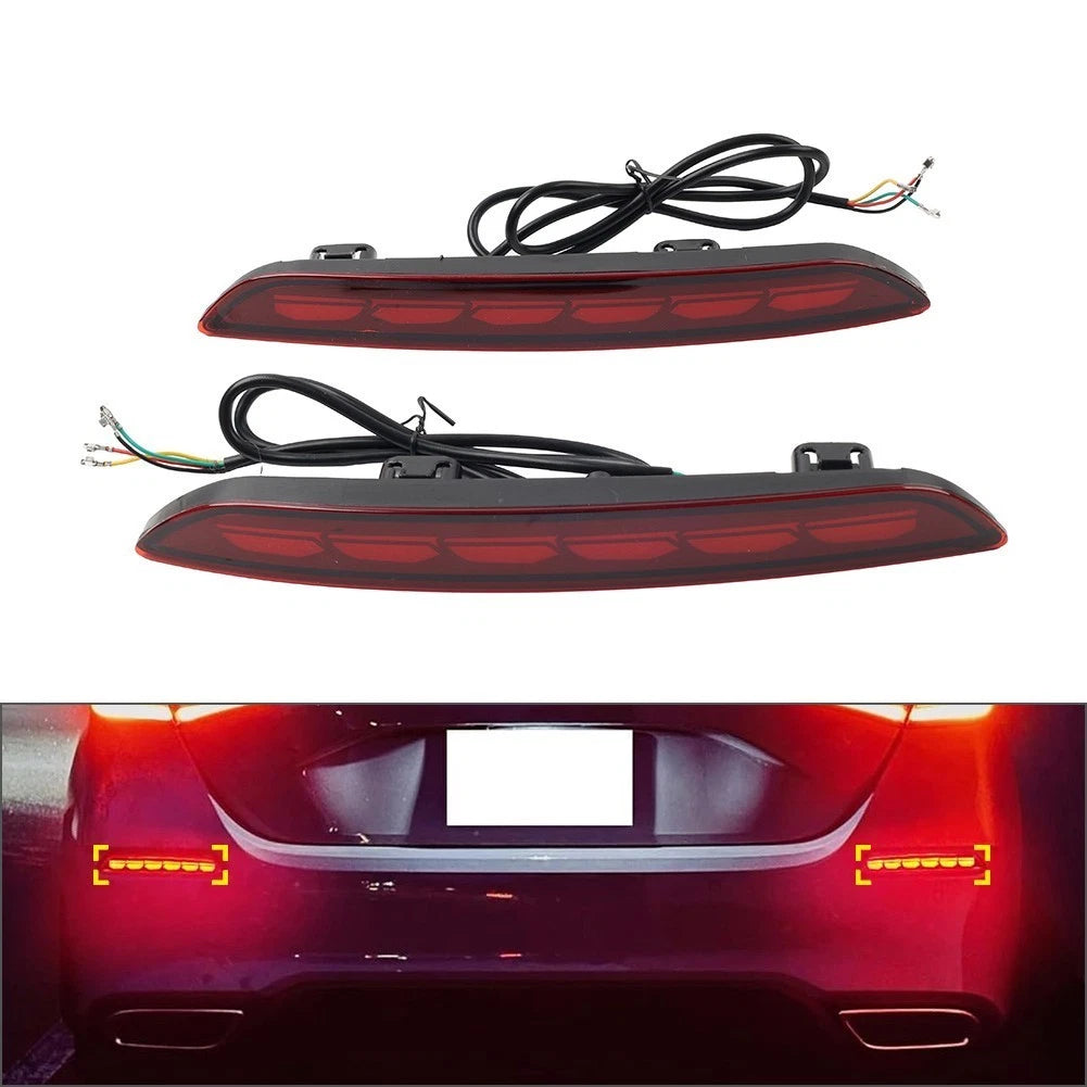 1 Pair Rear Brake Light Signal Lamp for Honda Civic Hatchback (2022–2023) Red
