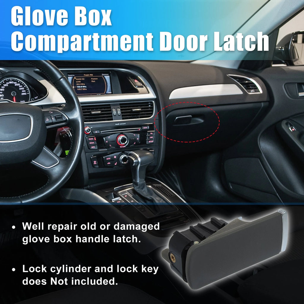 Glove Box Latch Handle Replacement for Audi A4 B6 B7 (2002–2007) Gray