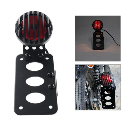 Side Mount License Plate Bracket with Brake Light for Harley