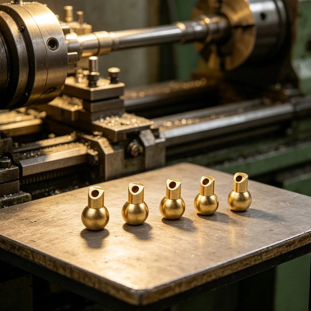 5PCS Brass Spherical Coolant Nozzle Set for CNC Turret Cooling Systems