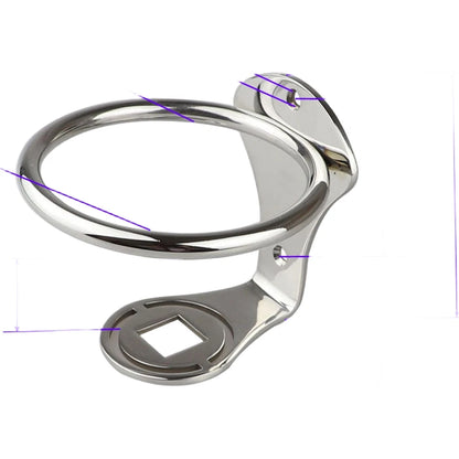 304 SS Cup Holder for Yacht RV Camper Boat (8.5 cm Height)
