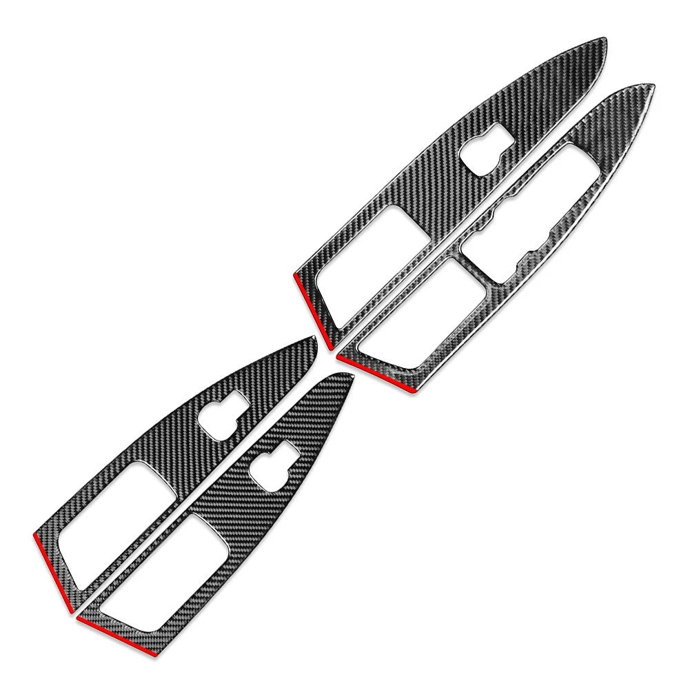 Set of 4 Inner Window Lift Panel Switch Cover Trim for Ford Mondeo (2018–2019) RHD
