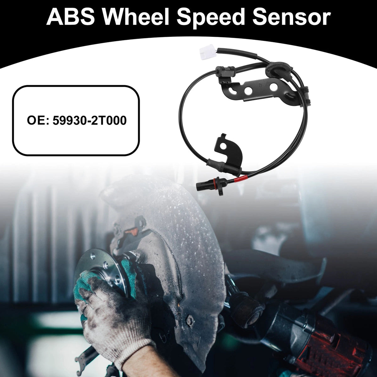 ABS Wheel Speed Sensor No. 59930-2T000 for Kia Optima (2011–2016) Rear Right