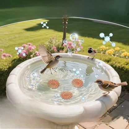 3 Piece Outdoor Bird Bath Cleaner Set for Water Pool Maintenance
