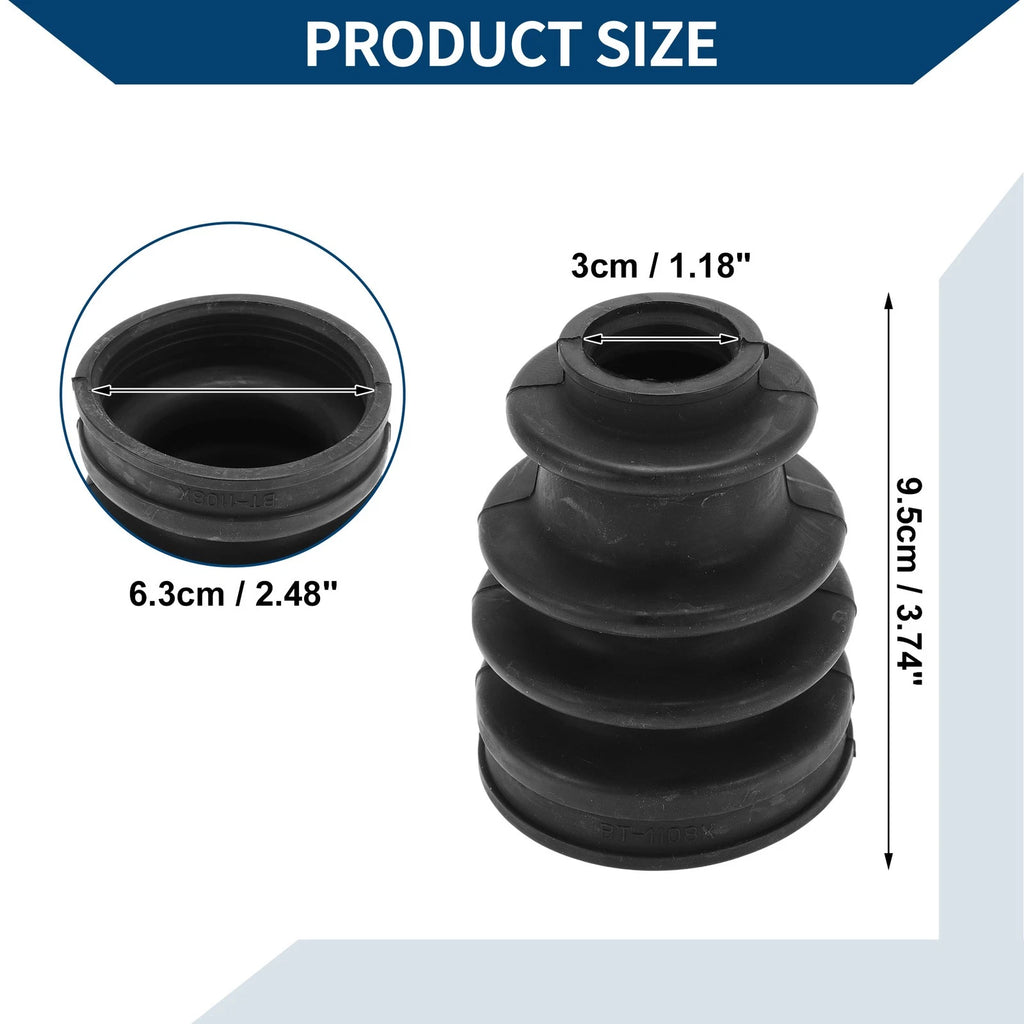 Inner CV Joint Boot Kit w/ Clamps for Porsche Cayenne (2003–2006, 2008–2018)