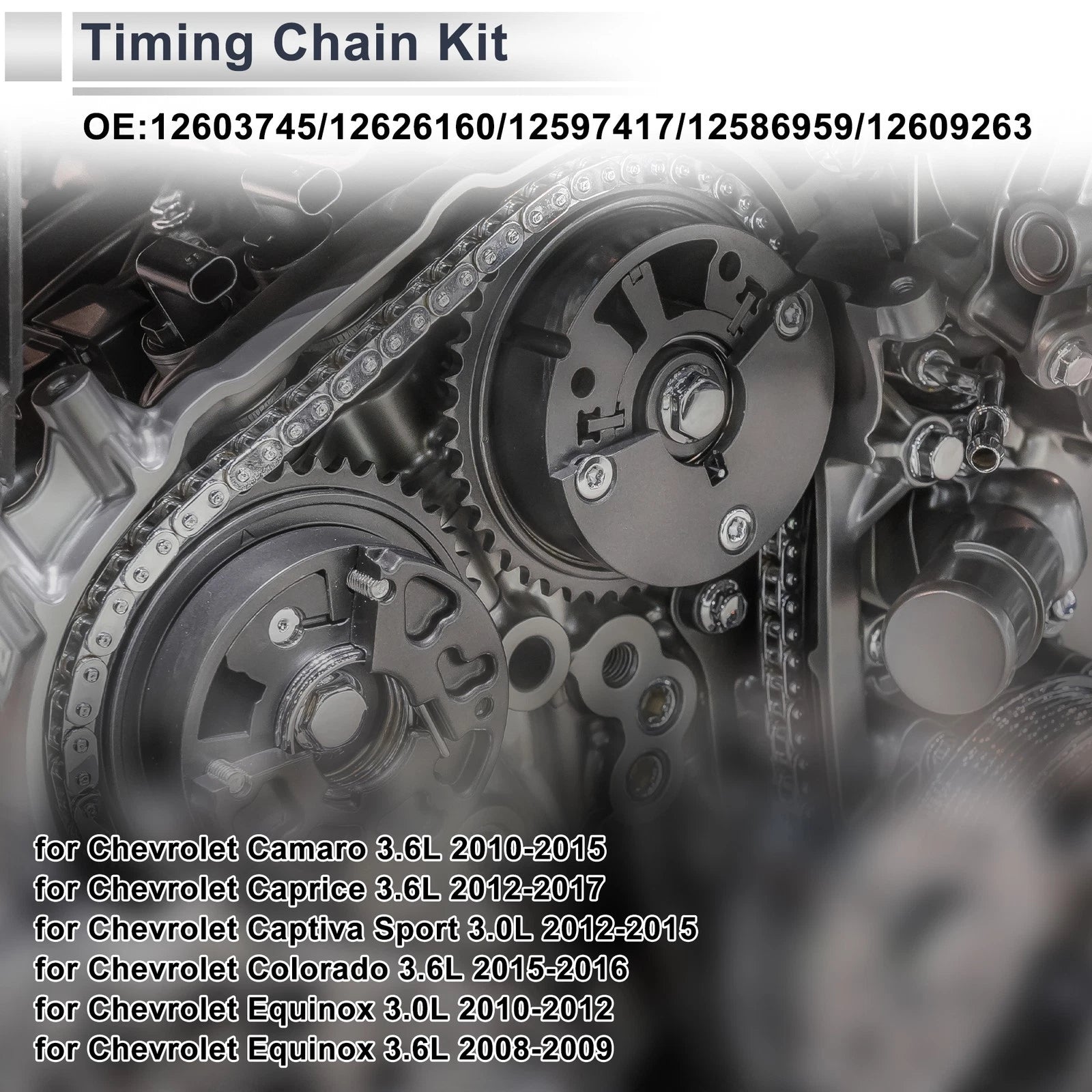 Timing Chain Kit Replacement for Chevrolet Cadillac Buick (2008–2010)