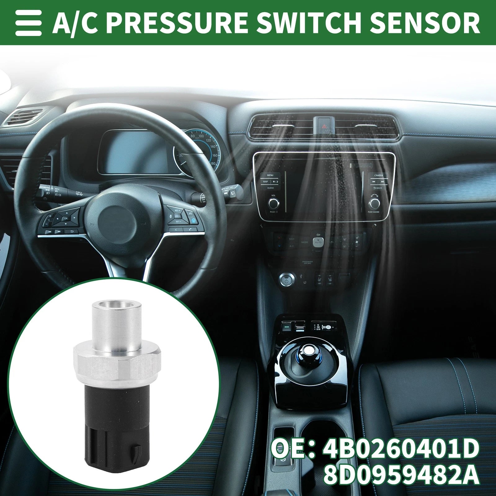 A/C Pressure Switch Sensor for Audi A6 (2000–2006)