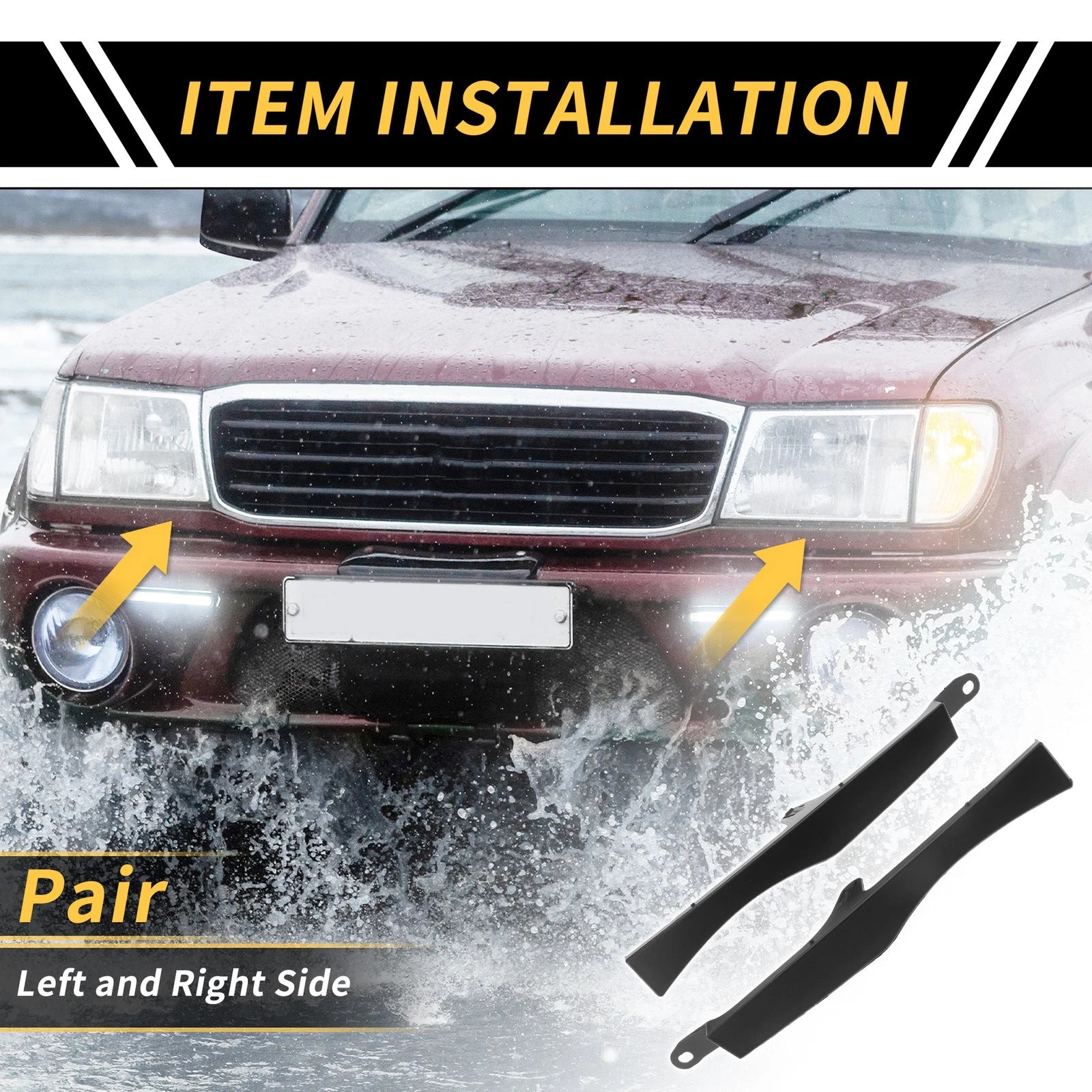 Front Bumper Grille Headlight Filler Replacement for Toyota Tacoma (2005–2011)