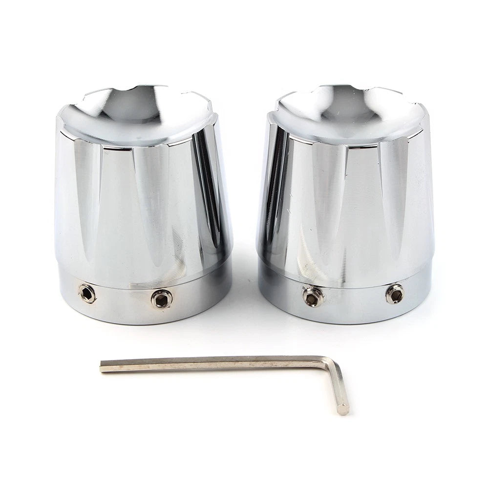 CNC Front Axle Nut Covers for Harley Dyna Fatboy Electra Street Glide Road King