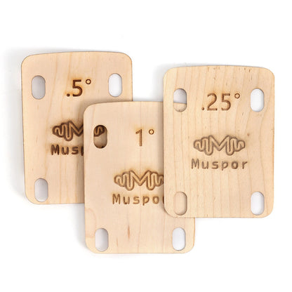 3Pcs Electric Guitar Neck Shims for (0.25° 0.5° 1°)