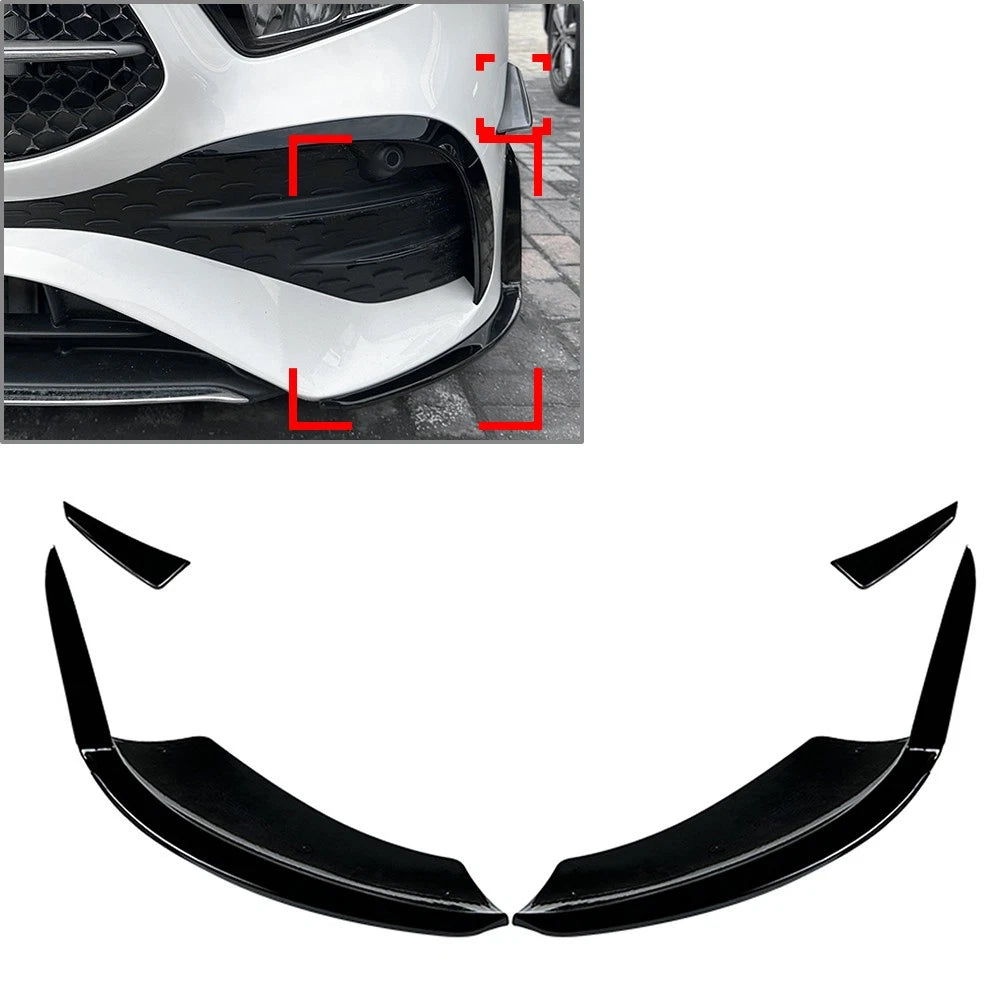 Front Bumper Lip Spoiler for Benz A Class W177 (2023–2023) Gloss