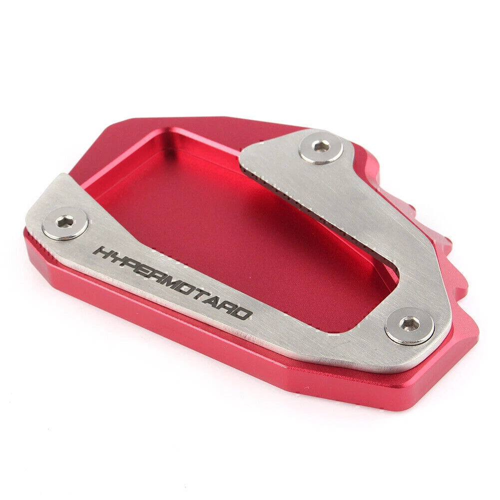 CNC Side Kickstand Stand Extension Plate Pad For Ducati Hypermotard 821 2013-17