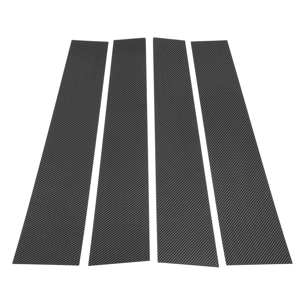 4 Pcs Pillar Window Trim Kit for Dodge Ram (2019–2023) Carbon Fiber Black