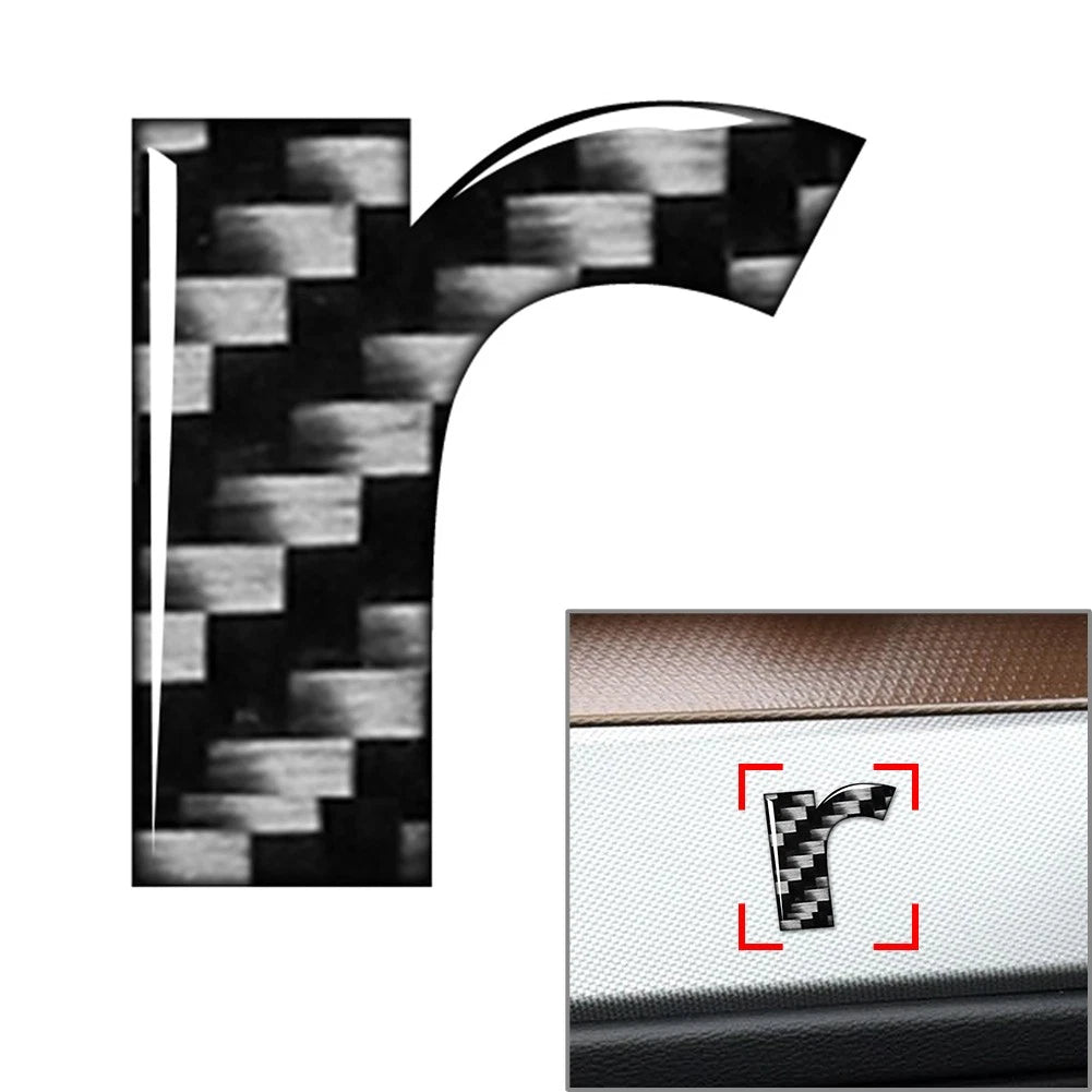 Lowercase Alphabet Letter Decals for Car Badge Emblem (Universal)
