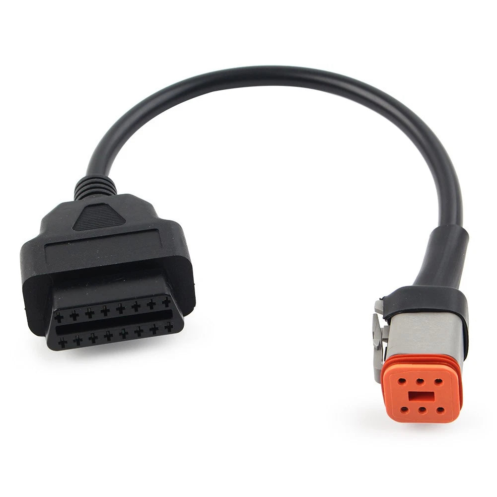 6Pin to OBD2 16Pin Diagnostic Scanner Adapter Cable for Harley Davidson