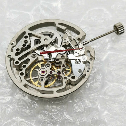 Skeleton Automatic Watch Movement with Stem for Seagull TY2809 (4.7mm)