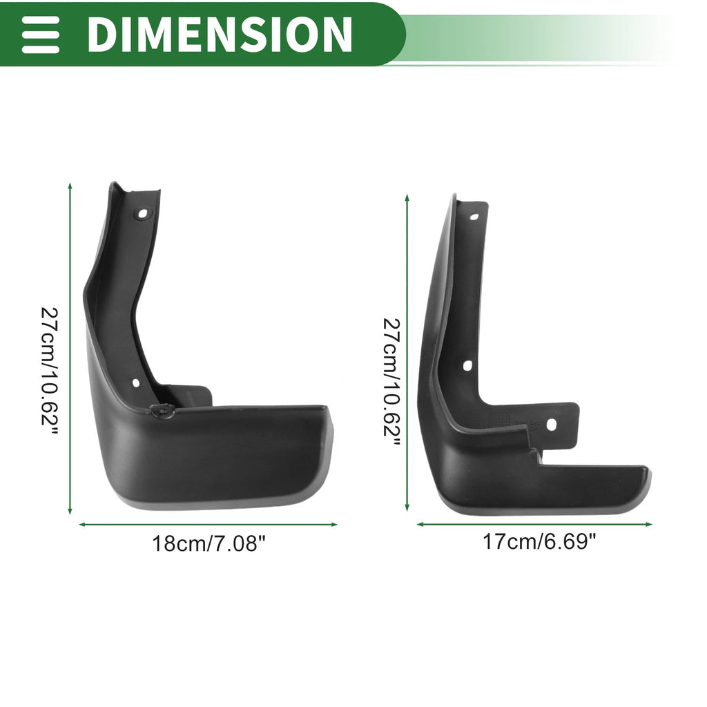 Mud Flaps Splash Guards Front Rear Replacement for Honda Odyssey (2022–2024)