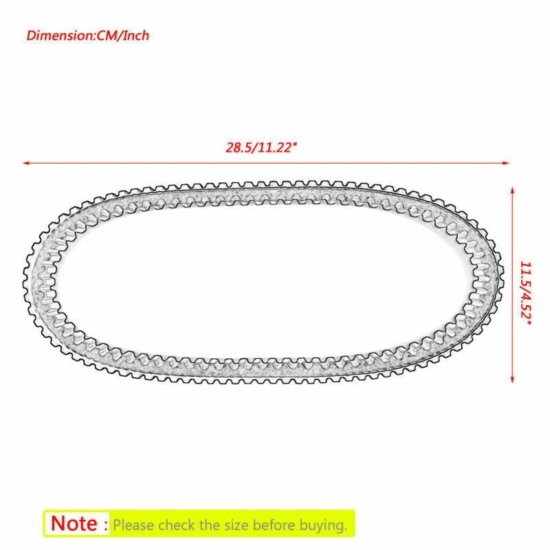 Drive Belt 690OC x 19W for Honda NCH50 Metropolitan (2012–2015) 23100-GFC-901 T9