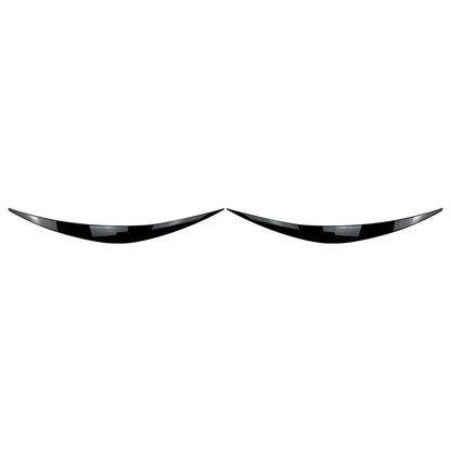 2X Headlight Eyelid Eyebrow Trims for Hyundai i30 i30N MK3 (2017–2020) Black