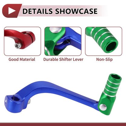 Folding Gear Shifter Lever for Honda CRF110F (2013–2018) Blue Green