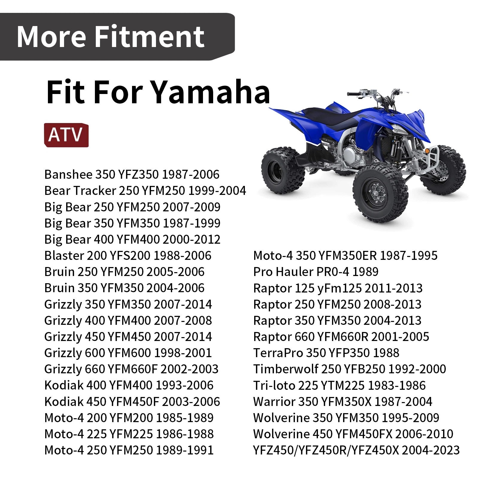 Fuel Gas Cap for Yamaha Grizzly 350 400 450 600 660, Raptor 125 250 350 660