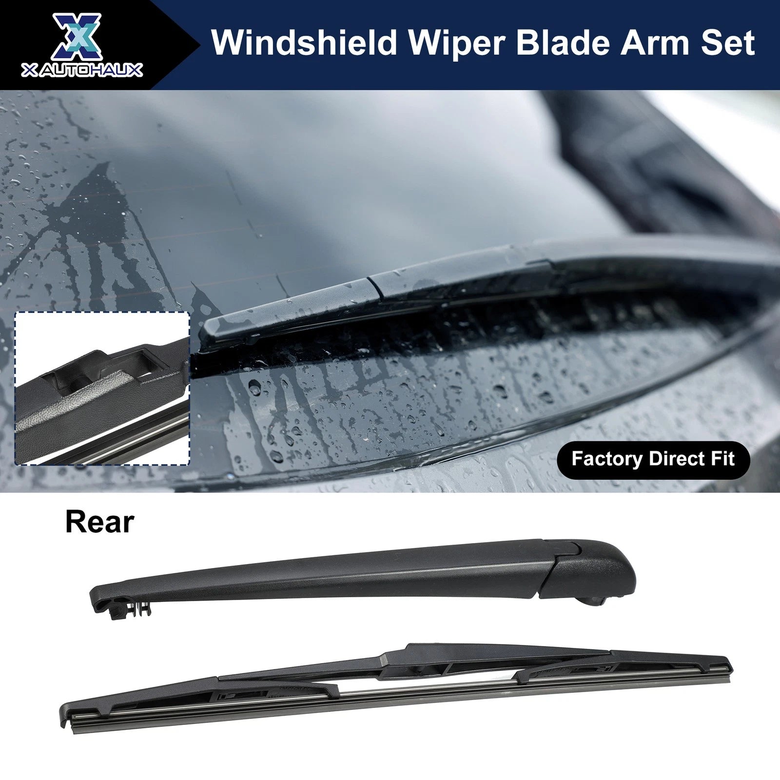 Rear Windshield Wiper Arm Set for Toyota C-HR (2018–2020)
