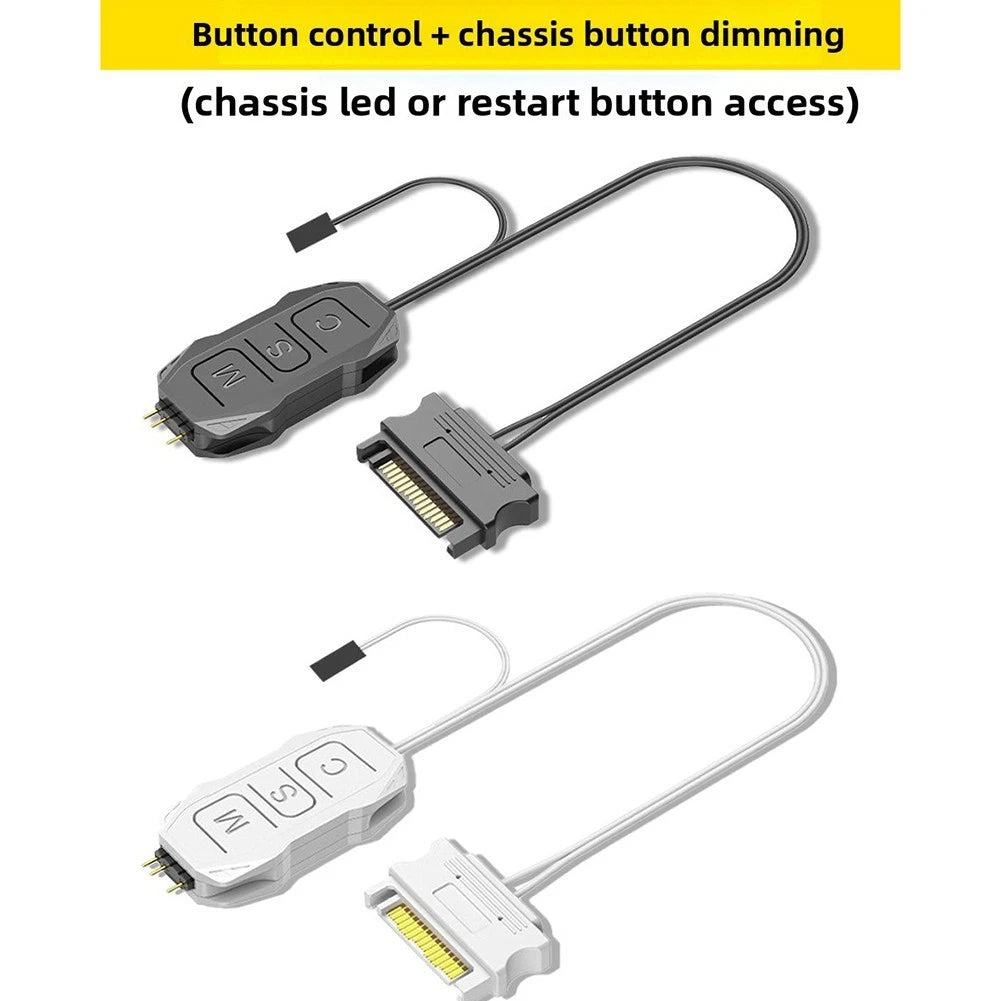 5V ARGB Controller for RGB Fans LED Strips Coolers (SATA Input)