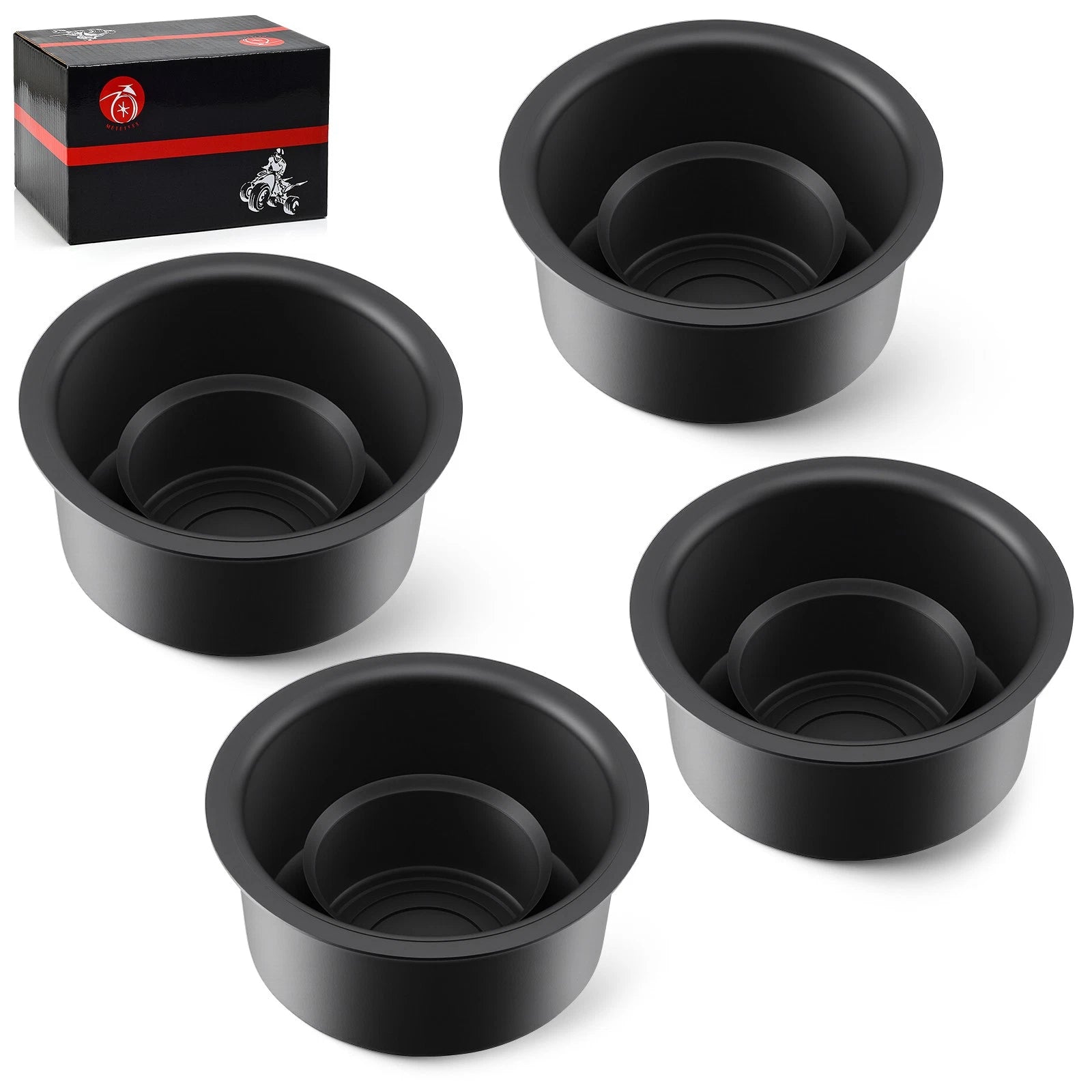 Set of 4 Center Wheel Hub Cap Covers for Yamaha Big Bear Grizzly Rhino 450 660 700