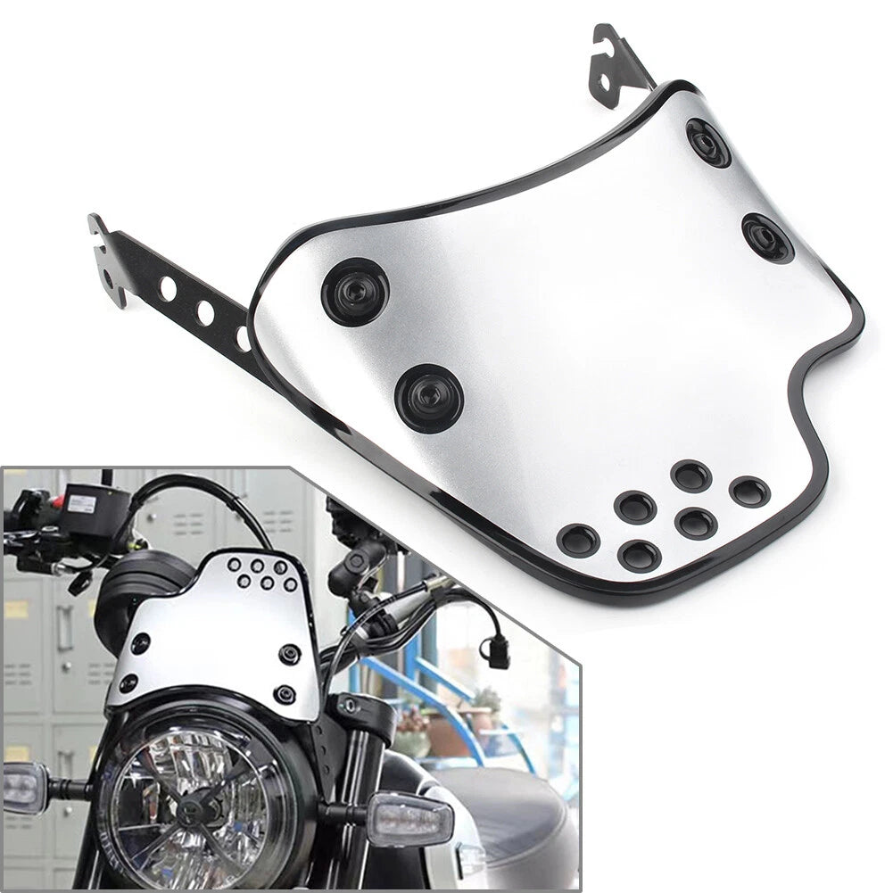 Windshield Bracket for Ducati Scrambler (2015–2023) Silver Retrofit