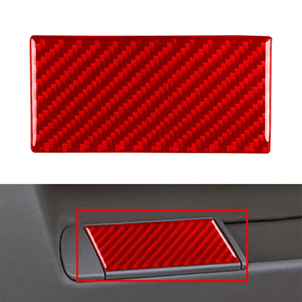 Carbon Fiber Red Driver Door Storage Panel Trim For BMW 3 Series E36 1994-1996