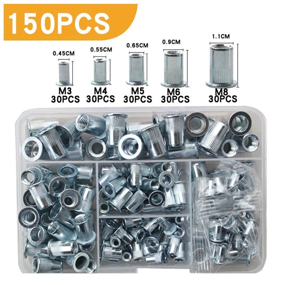 Set of 4 Carbon Steel Rivets for Home DIY Projects