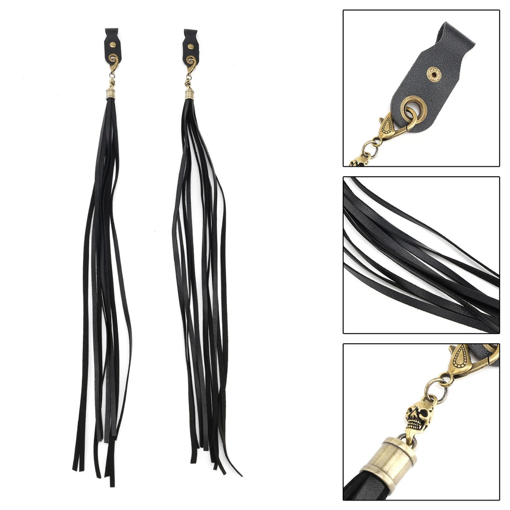 2X Brake Lever Grip Tassel for Harley Dyna, Road Glide, Road King