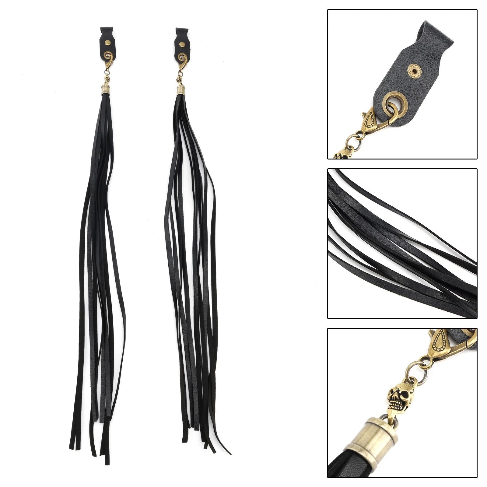 2X Brake Lever Grip Tassel for Harley Dyna, Road Glide, Road King