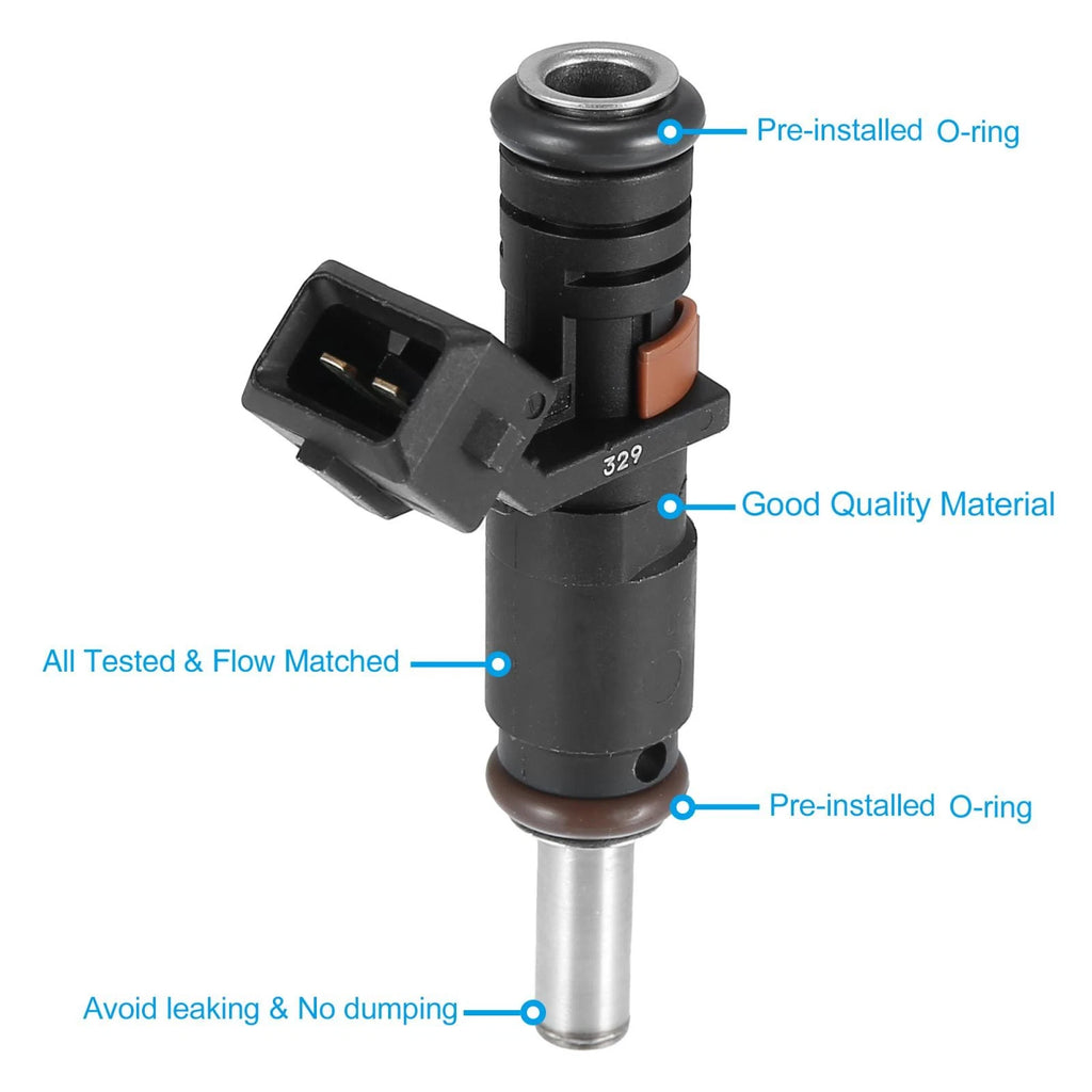 6Pcs Fuel Injector Replacement for BMW 325i 330i 3.0L (2006–2006)