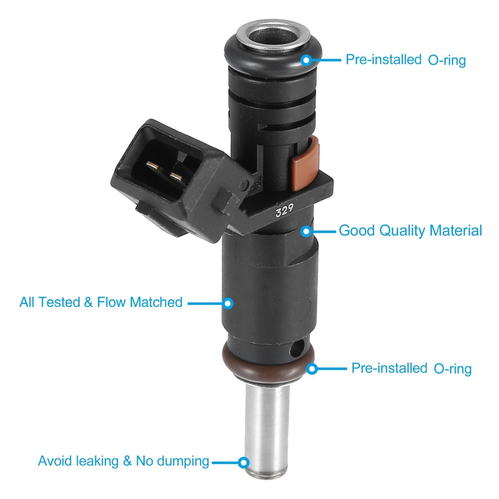 6Pcs Fuel Injector Replacement for BMW 325i 330i 3.0L (2006–2006)
