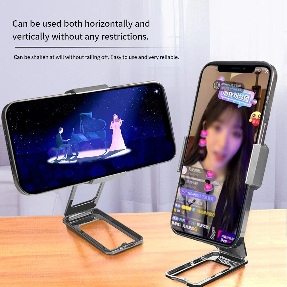 Metal Back Clip Phone Holder for Universal Use (360 Degree Adjustable)