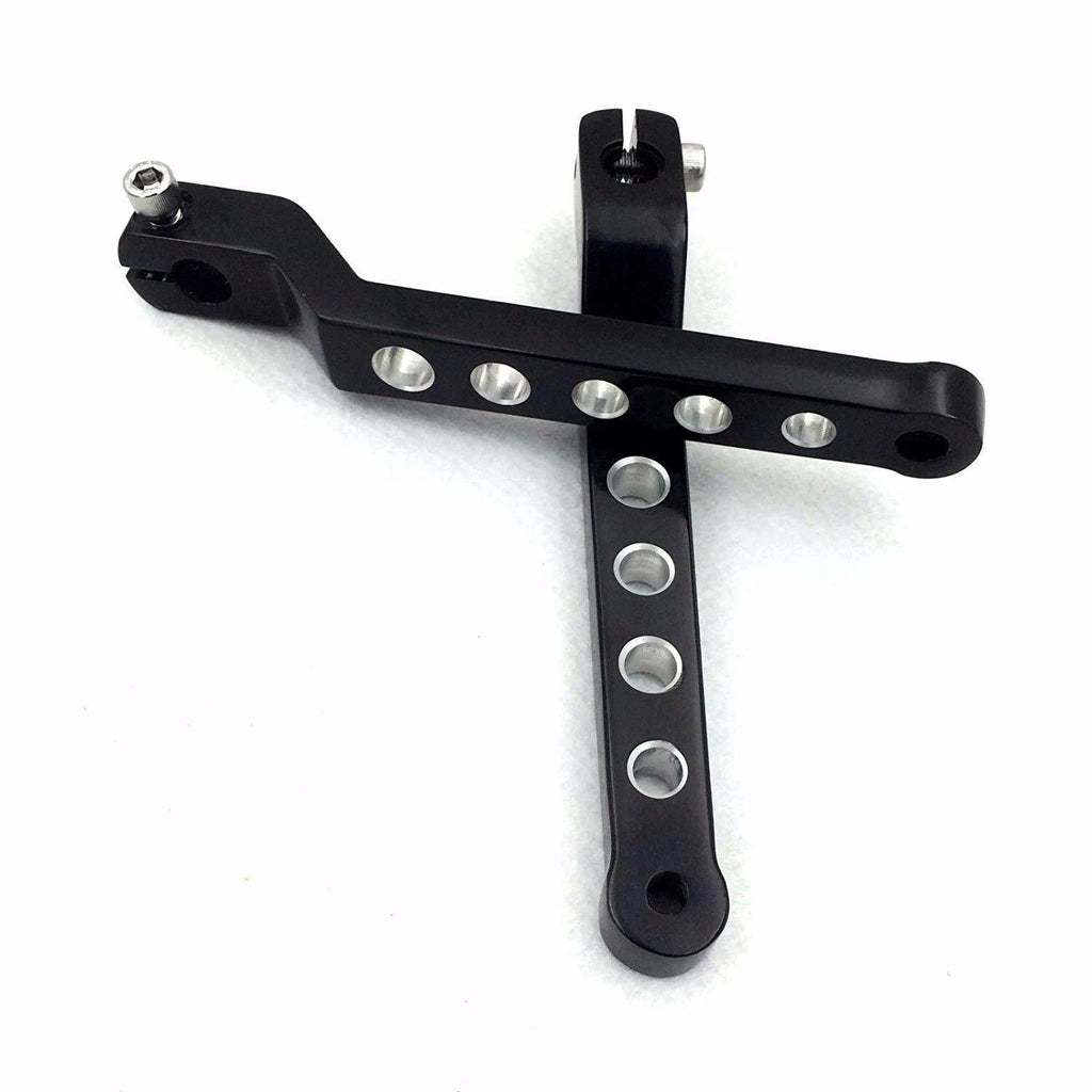 Black Aluminum Heel/Toe Shift Levers for Harley Road King (1988–Present)